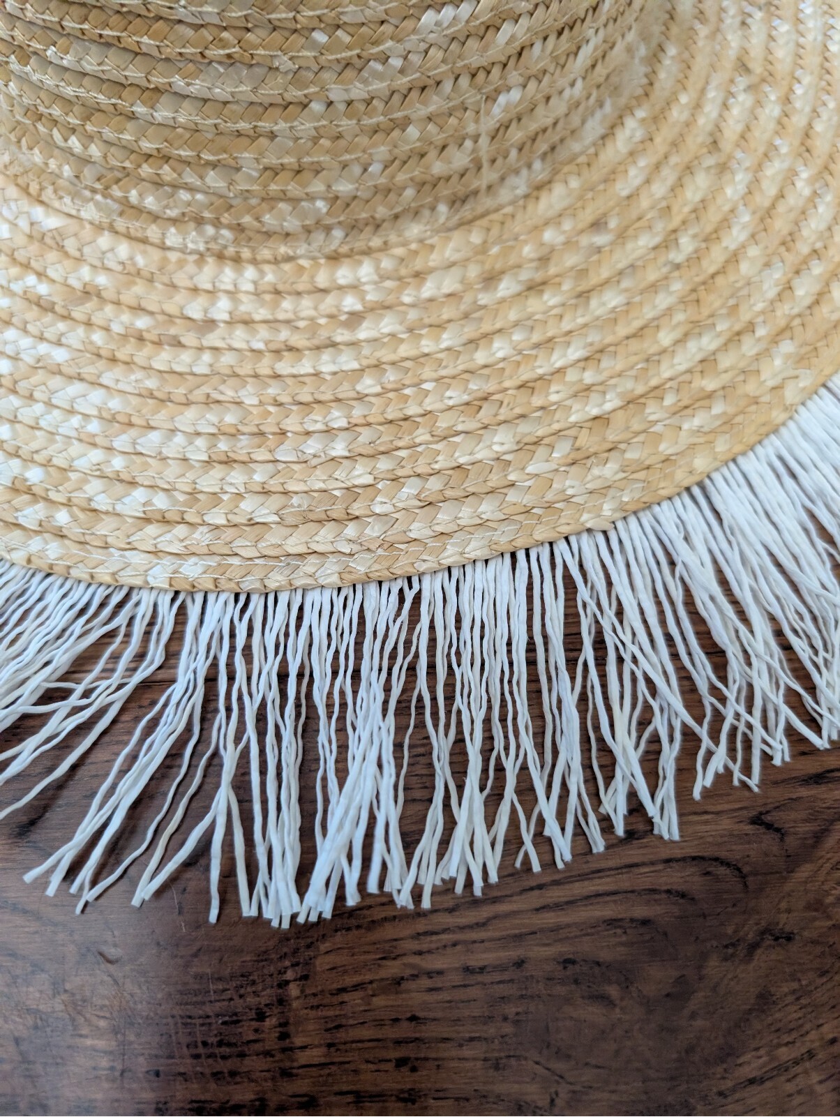 Kensie Straw Hat With Fringe Nwt — image 3 of 8
